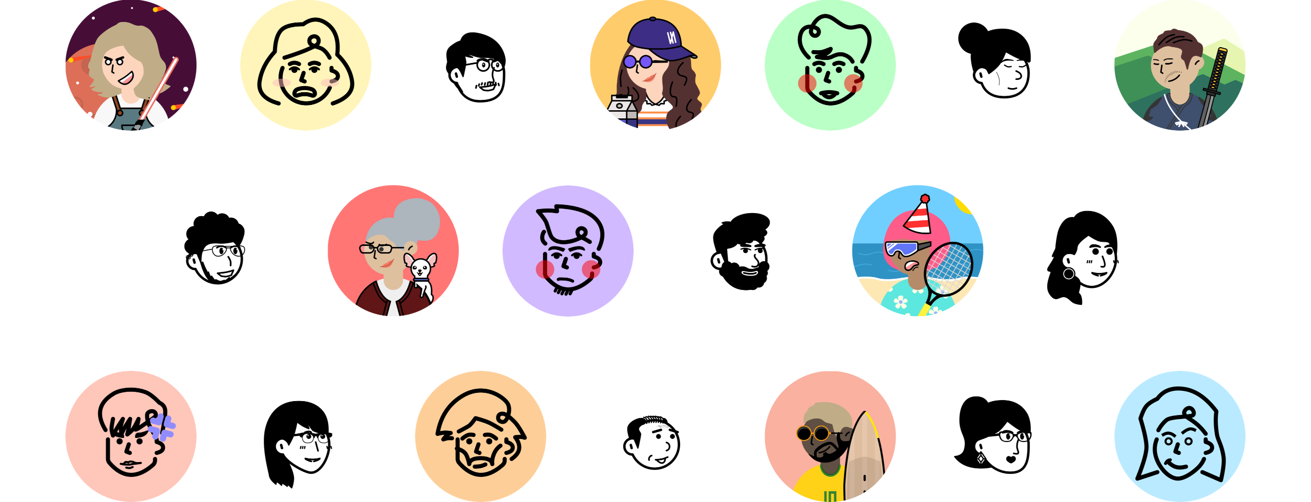 Abstract Lab - Avatar Illustrations